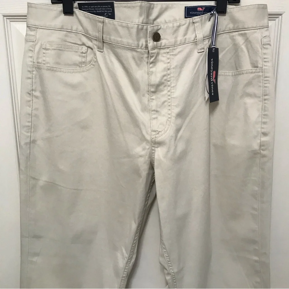 Vineyard Vines Five Pocket Slim Jeans Stone NWT